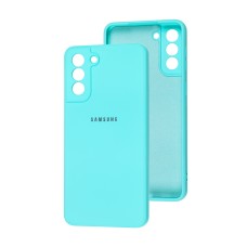 Чохол Samsung Galaxy S21+ (G996) Square camera full бірюзовий
