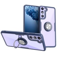 Чохол Samsung Galaxy S21+ (G996) Deen CrystalRing з кільцем темно-синій
