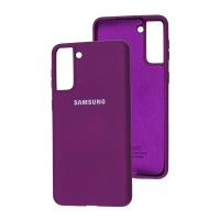 Чохол Samsung Galaxy S21+ (G996) Silicone Full фіолетовий / grape