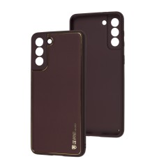 Чохол Samsung Galaxy S21+ (G996) Leather Xshield plum red