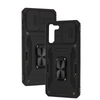 Чохол для Samsung Galaxy S21+ (G996) Camshield Army Ring чорний