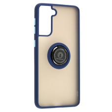 Чохол Samsung Galaxy S21+ (G996) LikGus Edging Ring синій