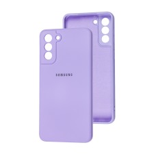 Чохол Samsung Galaxy S21+ (G996) Square camera full фіолетовий / light purple
