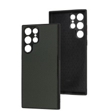 Чохол для Samsung Galaxy S22 Ultra Graphite carbon forest green