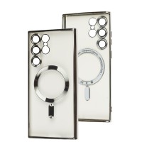 Чохол Samsung Galaxy S22 Ultra Berlia MagSafe silver