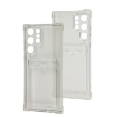 Чохол для Samsung Galaxy S22 Ultra (S908) WXD Card Pocket прозорий