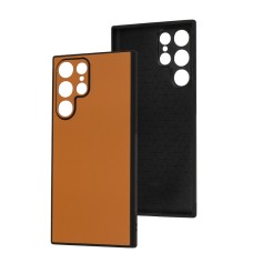 Чохол для Samsung Galaxy S22 Ultra Classic leather case orange
