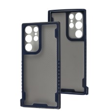 Чохол Samsung Galaxy S22 Ultra Carbon strap blue
