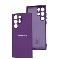 Чохол Samsung Galaxy S22 Ultra Silicone Full camera фіолетовий / purple