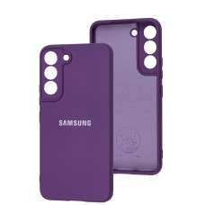 Чохол Samsung Galaxy S22 Silicone Full camera фіолетовий / purple