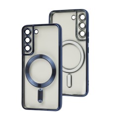Чохол для Samsung Galaxy S22 (S901) WAVE Metal Color MagSafe blue