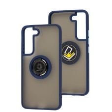 Чохол Samsung Galaxy S22 LikGus Edging Ring синій