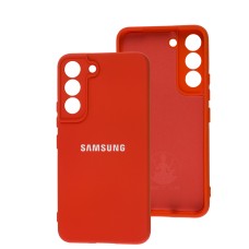 Чохол Samsung Galaxy S22 Silicone Full camera червоний