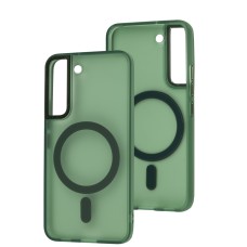 Чохол Samsung Galaxy S22 Lyon Frosted MagSafe green
