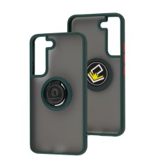 Чохол Samsung Galaxy S22 LikGus Edging Ring оливковий