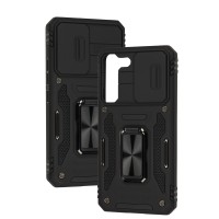 Чохол для Samsung Galaxy S22 (S901) Camshield Army Ring чорний