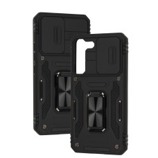 Чохол для Samsung Galaxy S22 (S901) Camshield Army Ring чорний