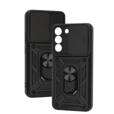 Чохол для Samsung Galaxy S22 (S901) Serge Ring Armor ударостійкий чорний