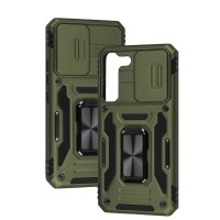 Чохол для Samsung Galaxy S22 (S901) Camshield Army Ring army green