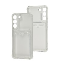 Чохол для Samsung Galaxy S22 (S901) WXD Card Pocket прозорий
