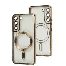 Чохол для Samsung Galaxy S22 (S901) WAVE Metal Color MagSafe gold