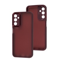 Чохол Samsung Galaxy A14 5G Luxury Metal Lens марсала