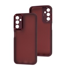 Чохол Samsung Galaxy A14 5G Luxury Metal Lens марсала