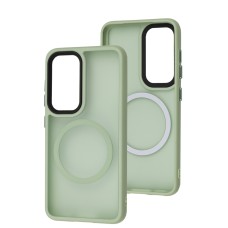 Чохол для Samsung Galaxy S23 (S911) WAVE Matte Insane MagSafe mint
