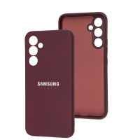 Чохол Samsung Galaxy A54 (A546) Full camera бордовий / marsala