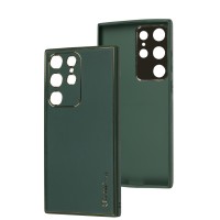 Чохол для Samsung Galaxy S23 Ultra Leather Xshield army green