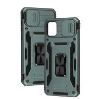 Чохол для Samsung Galaxy A05 (A055) Camshield Army Ring light green