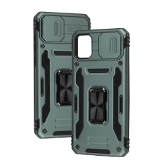 Чохол для Samsung Galaxy A05 (A055) Camshield Army Ring light green