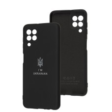 Чохол для Samsung Galaxy A22 / M22 / M32 Silicone Full Тризуб чорний