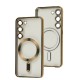 Чохол для Samsung Galaxy S23 (S911) WAVE Metal Color MagSafe gold