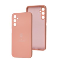 Чохол для Samsung Galaxy A24 (A245) Silicone Full Тризуб розовий
