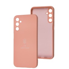 Чохол для Samsung Galaxy A24 (A245) Silicone Full Тризуб розовий