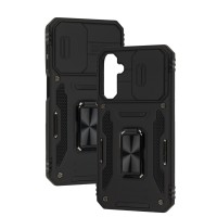 Чохол для Samsung Galaxy A24 (A245) Camshield Army Ring чорний