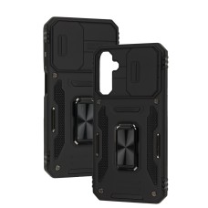 Чохол для Samsung Galaxy A24 (A245) Camshield Army Ring чорний