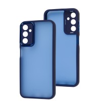 Чохол для Samsung Galaxy A14 5G Luxury Metal Lens синій