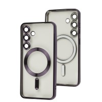 Чохол для Samsung Galaxy S23 (S911) WAVE Metal Color MagSafe deep purple