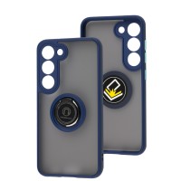 Чохол Samsung Galaxy S23 LikGus Edging Ring синій