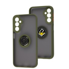 Чохол Samsung Galaxy A24 (A245) LikGus Edging Ring хакі