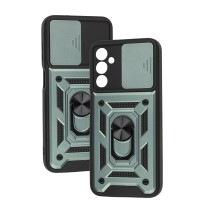 Чохол для Samsung Galaxy M14 (M146) Serge Ring Armor ударостійкий зелений