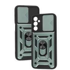 Чохол для Samsung Galaxy M14 (M146) Serge Ring Armor ударостійкий зелений