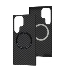 Чохол Samsung Galaxy S23 Ultra Wave Carbon MagSafe black