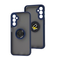 Чохол для Samsung Galaxy A24 (A245) LikGus Edging Ring синій