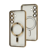 Чохол для Samsung Galaxy S24 WAVE Metal Color MagSafe gold