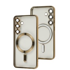 Чохол для Samsung Galaxy S24 WAVE Metal Color MagSafe gold