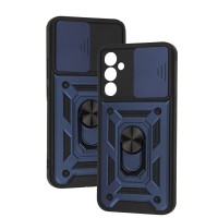 Чохол для Samsung Galaxy A34 (A346) Serge Ring Armor ударостійкий синій