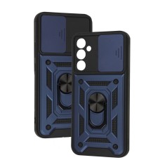 Чохол для Samsung Galaxy A34 (A346) Serge Ring Armor ударостійкий синій